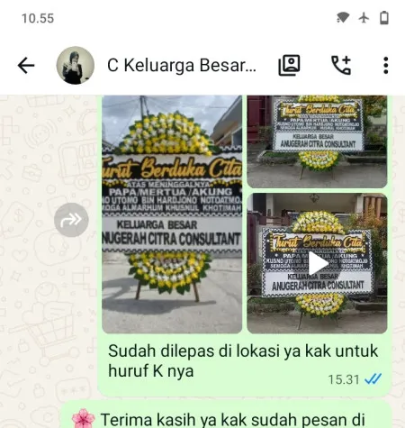 Pengiriman Papan Bunga Duka Bogor Nirwana Residence
